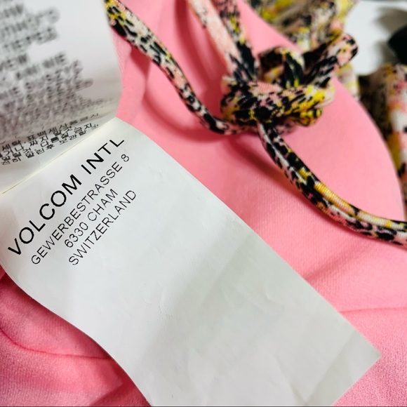 VOLCOM ruffled tulle front one piece bathing suit - Picture 7 of 7